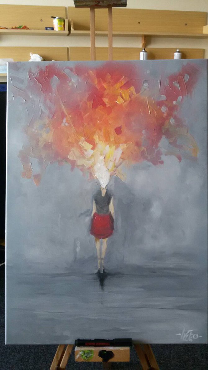 670x1191 Loneliness - Loneliness Painting