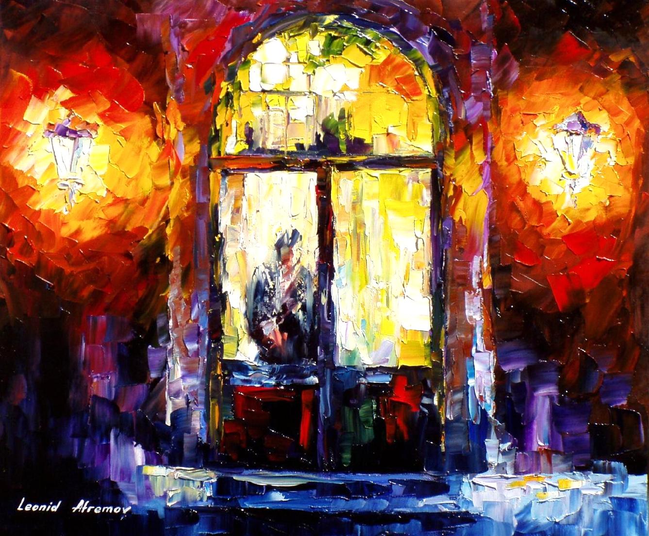 1337x1105 Loneliness Palette Knife Oil Painting On Canvas By Leonid - Loneliness Painting