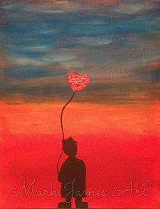 230x300 Lonely Hope Painting By Mark James - Lonely Child Painting
