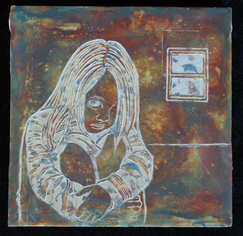 800x779 Lonely Child Kalifarah - Lonely Child Painting