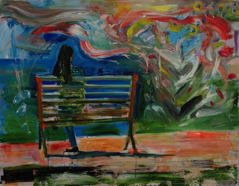 770x598 Saatchi Art Lonely Painting By Roland Runaj - Lonely Child Painting