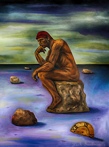 223x300 Lonely Man Paintings Fine Art America - Lonely Man Painting