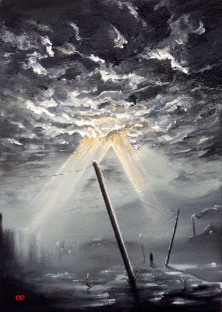 455x640 M P Elliott Artist On Twitter Lonely Man Oil Painting Comes - Lonely Man Painting