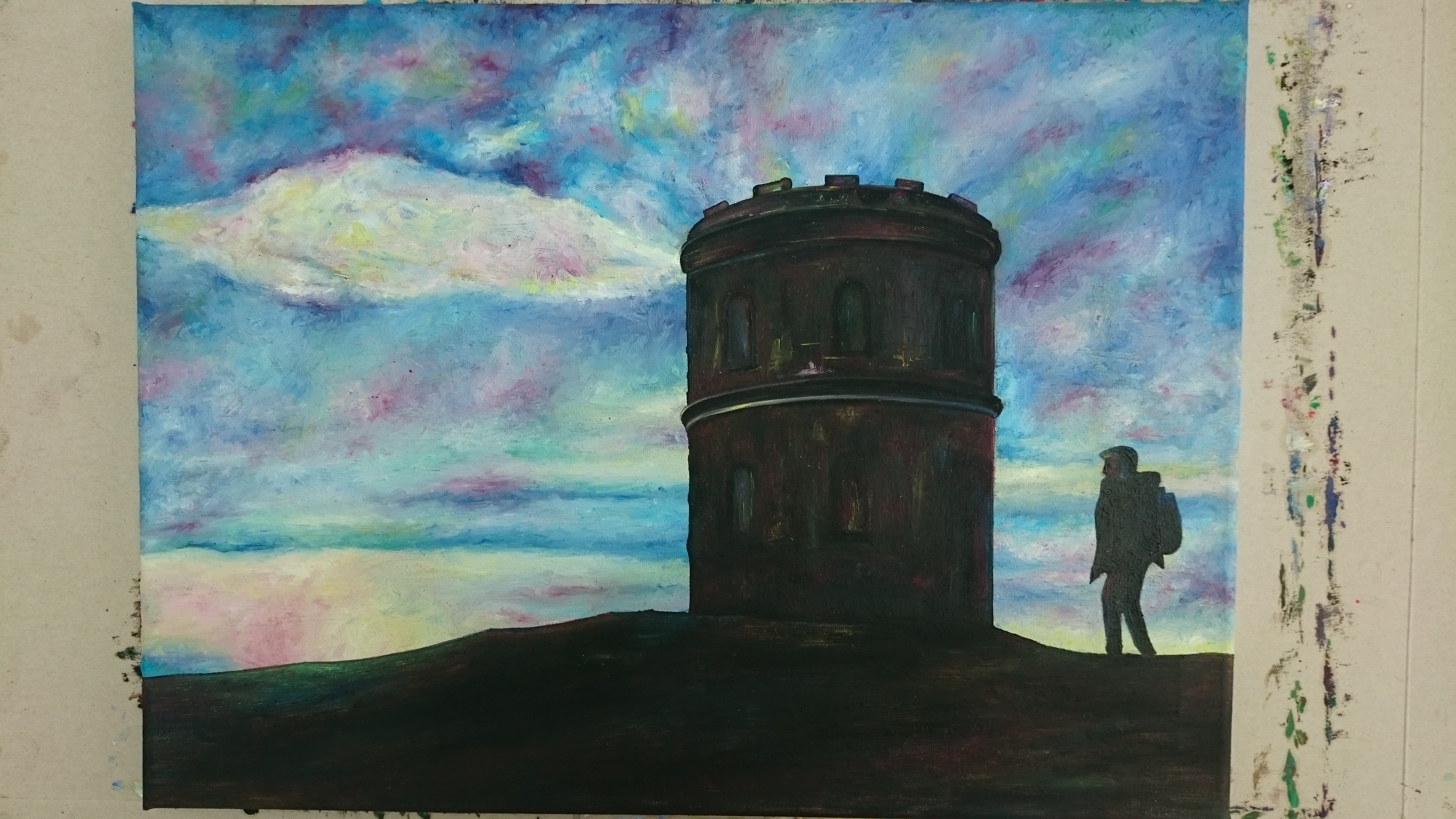3840x2160 Solomons Temple Lonely Man. Ipaint4u.co.uk - Lonely Man Painting