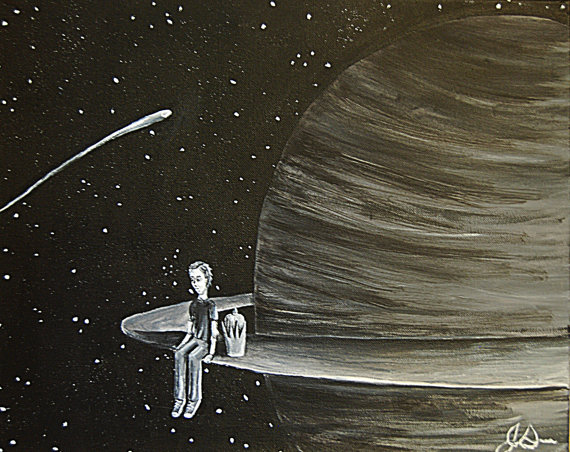 570x452 Items Similar To The Lonely Man, Original Acrylic Painting - Lonely Man Painting