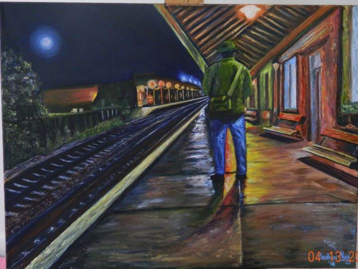 720x540 Lonely Traveller - Lonely Painting