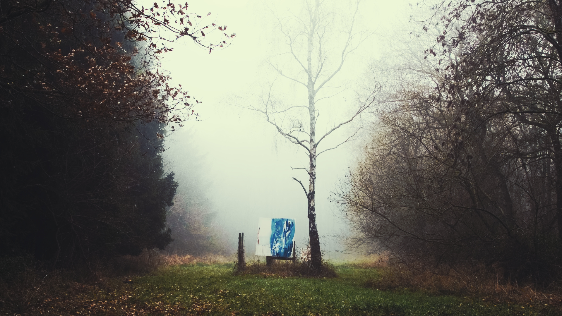 1920x1080 Beyond The Surface. Lonely Painting In Fog 1.2.2 Mark Rowan Hull - Lonely Painting