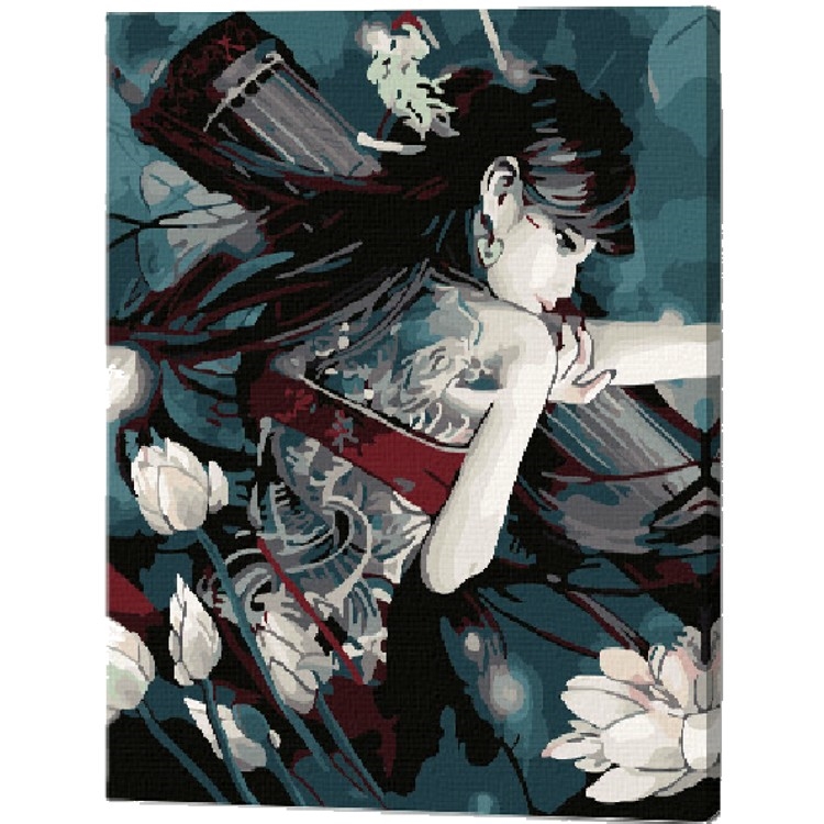 750x750 Lonely Woman Waiting For His Man Diy Acrylic Paint By Number Kit - Lonely Woman Painting