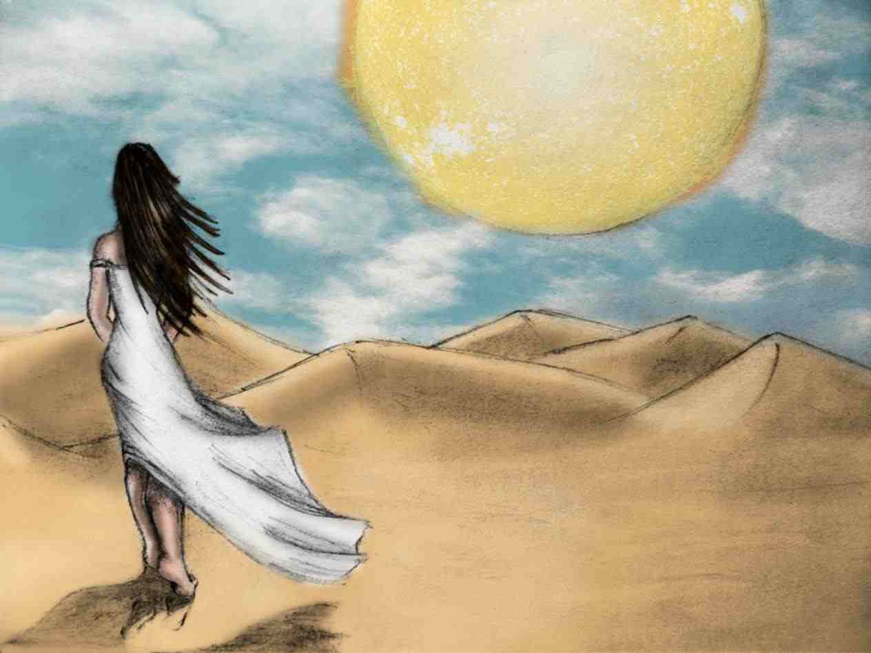 1264x948 Miss Someone Hd Rhdrawingartpediaco Paintings And Sketches U One - Lonely Woman Painting