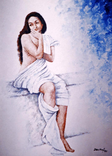 360x500 Fruit Oil Canvas Painting Amp Lonely Girl Oil Painting Manufacturer - Lonely Woman Painting