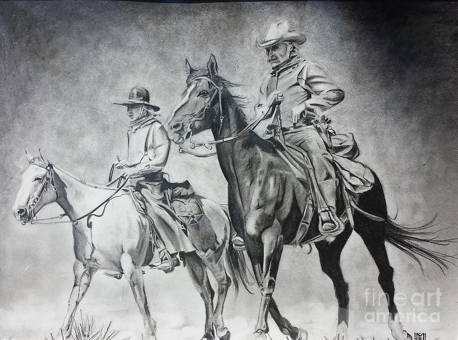 900x668 Lonesome Dove Ride Drawing By Jeffrey Mcdonald - Lonesome Dove Painting