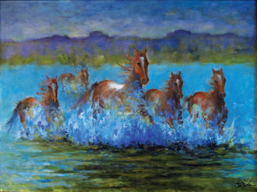 867x649 Robert Dove Cowboys And Indians Magazine - Lonesome Dove Painting