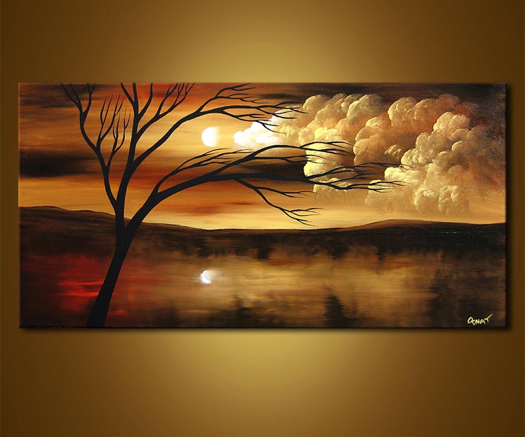 Картина более. Картинаtwo large Panoramic aesthetic abstract Landscape Wall Art Canvas Paintings. Nature Canvas. Kala Canvas Oil. Qeti Oil Canvas.