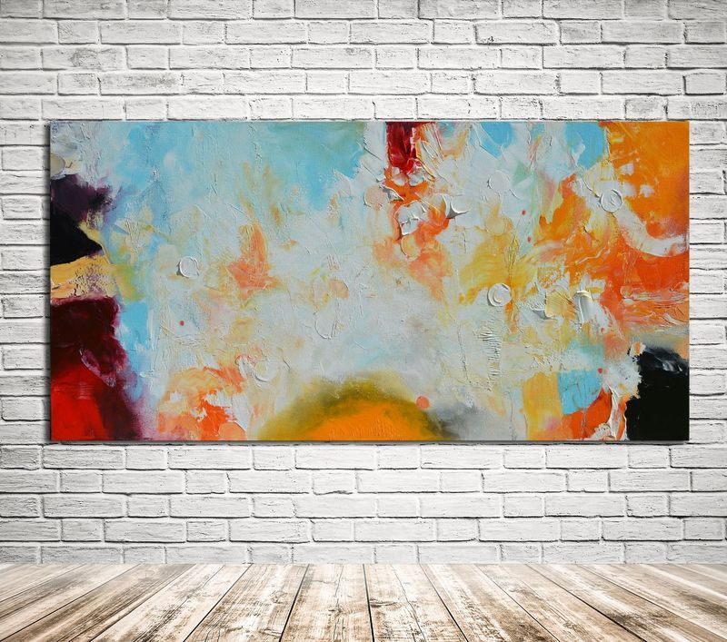 800x707 Sunset To Sunrise - Long Abstract Painting