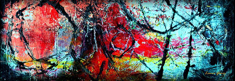 900x312 The Distance - Long Abstract Painting