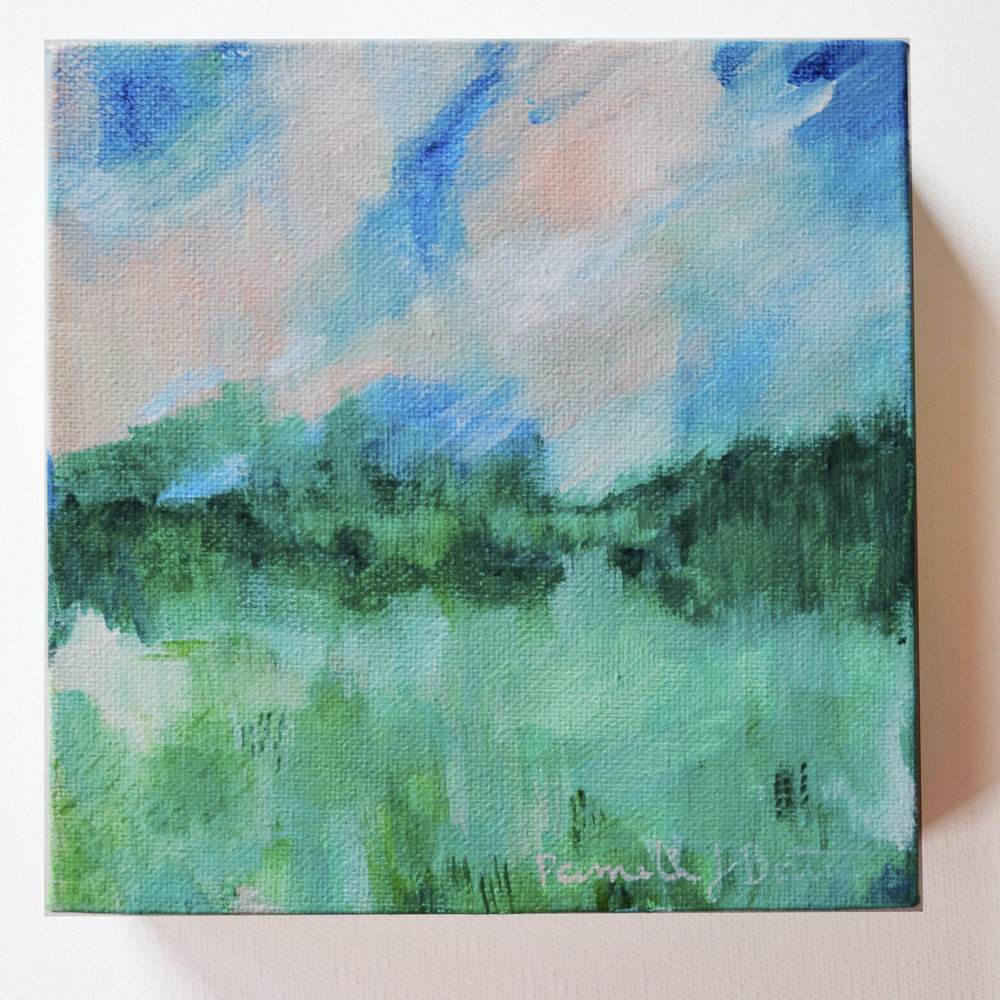 1000x1000 Through The Long Grass Pamela Bates Abstract Paintings By Pamela - Long Abstract Painting