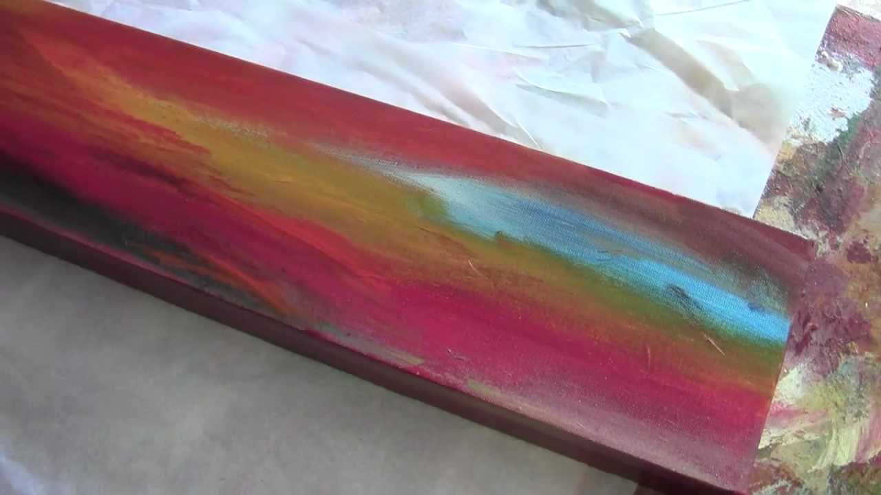 1280x720 Abstract Painting On Long Canvas - Long Abstract Painting