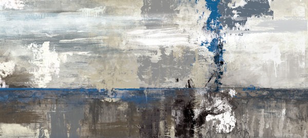 600x269 Caution Wet Paint Design Decor - Long Abstract Painting