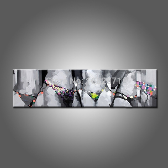 640x640 Handmade Abstract Modern Living Room Decoration Long Size Bikini - Long Canvas Painting