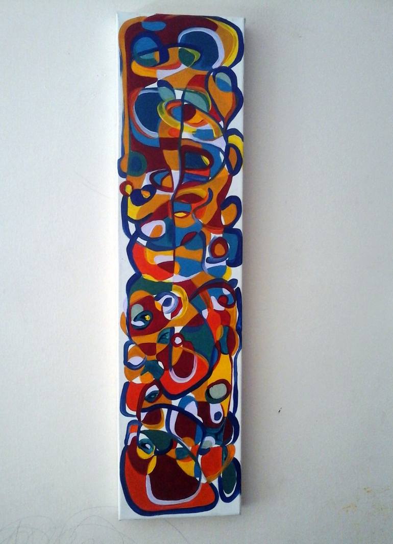 770x1066 Saatchi Art Faces Long Canvas Painting By Noa Dadon - Long Canvas Painting