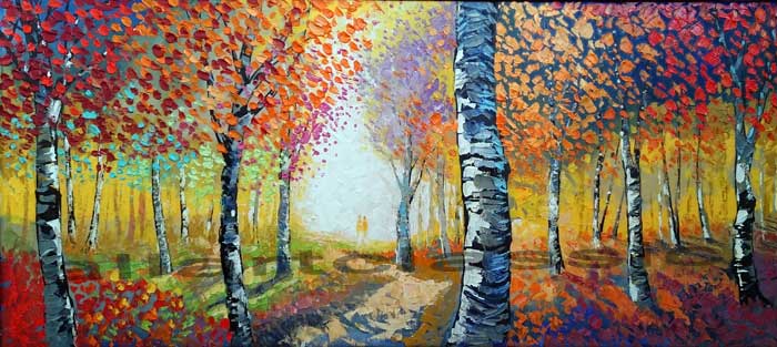 700x313 Art Reproductions And Original Oil Paintings Landscapes, Long - Long Canvas Painting