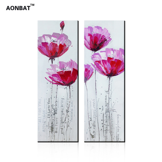 640x640 Long Painting 100% Hand Painted Oil Painting Of Pink Lotus - Long Painting