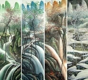 370x335 Long Shi Jun Paintings, Chinese Landscapes Painting Artists - Long Painting
