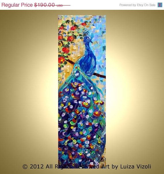 570x604 Peacock - Long Painting