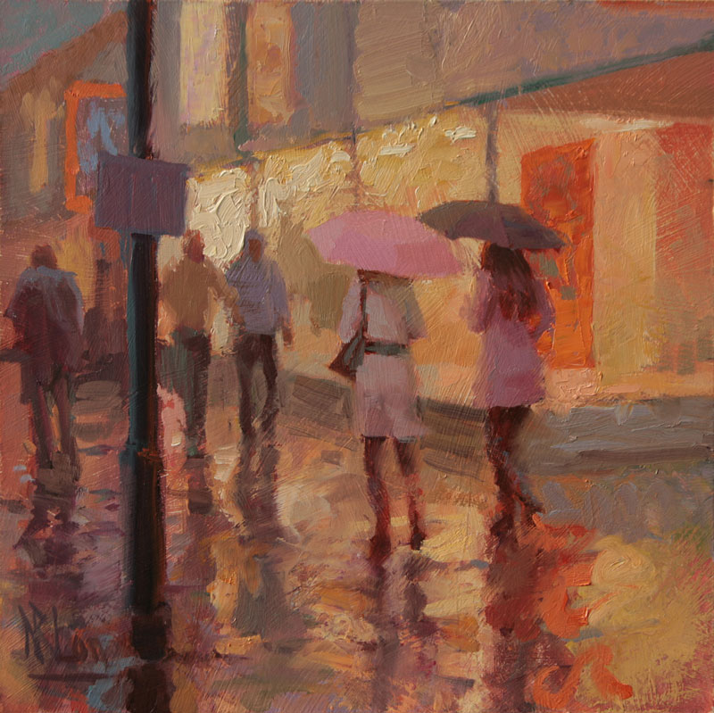 800x799 Sold Figurative Norman Long Artist - Long Painting