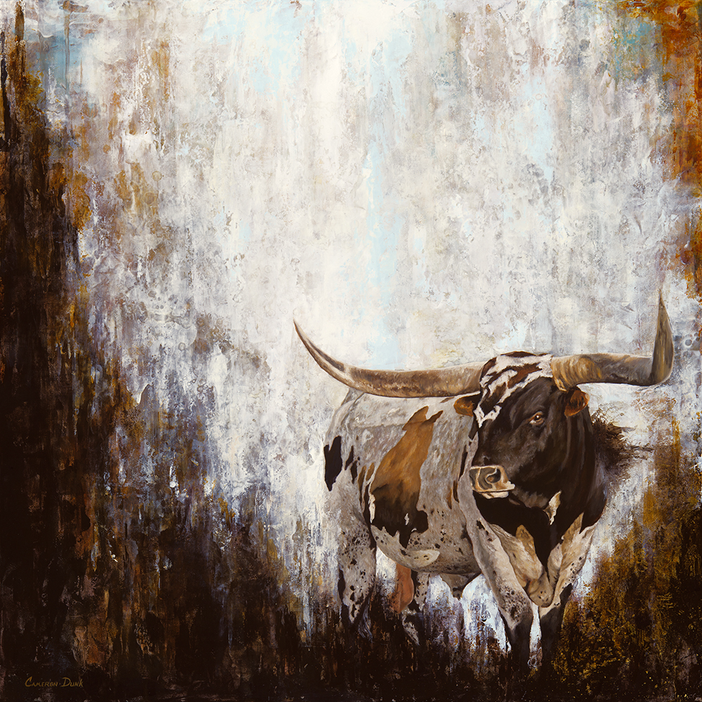 1000x1000 Recent Work Cameron Dunk - Longhorn Oil Painting