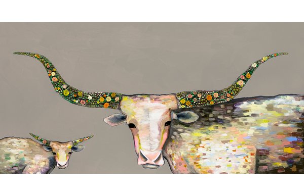 600x388 Greenbox Art - Longhorn Painting