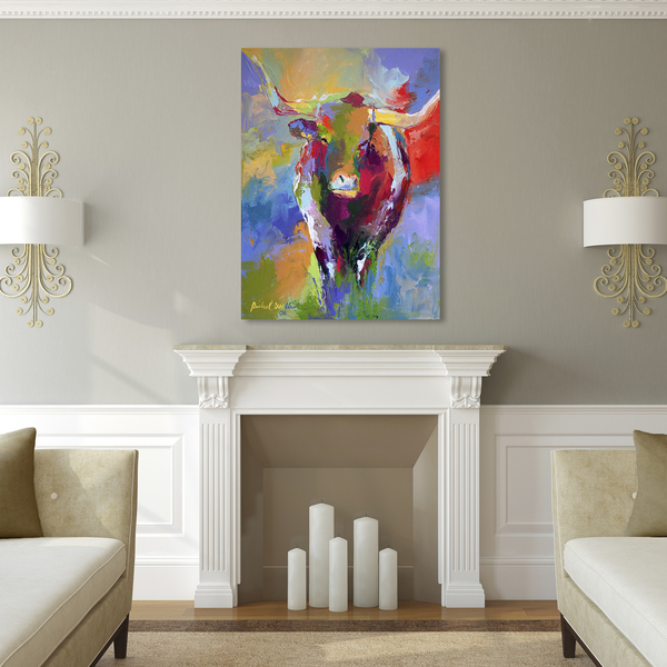 600x600 Shop Richard Wallich - Longhorn Painting Canvas