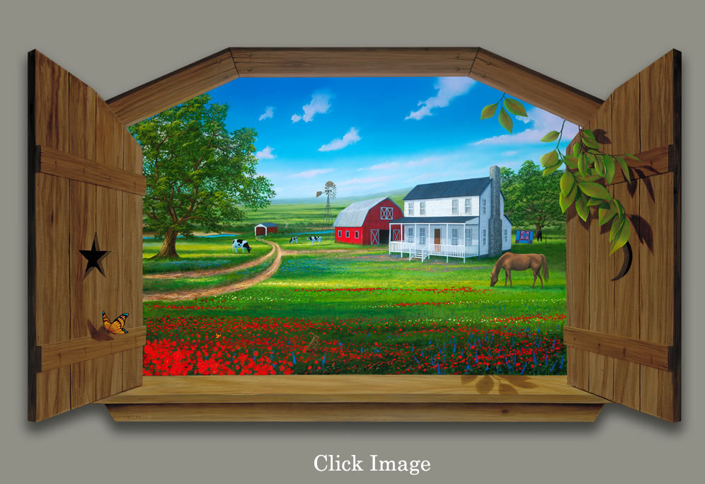 996x684 Window Paintings - Looking Out The Window Painting