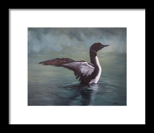 600x521 Opeongo Morning - Loon Painting