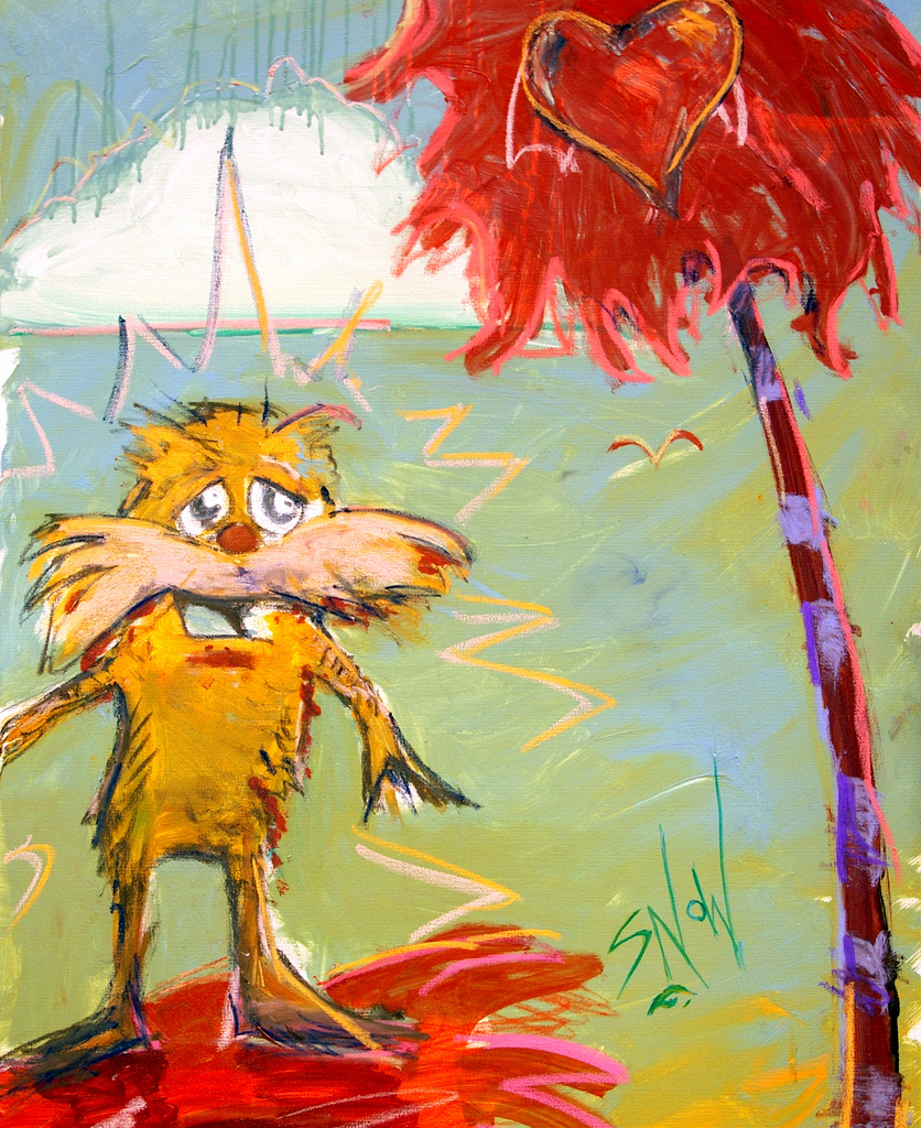 836x1024 The World's Newest Photos Of Lorax And Painting - Lorax Painting
