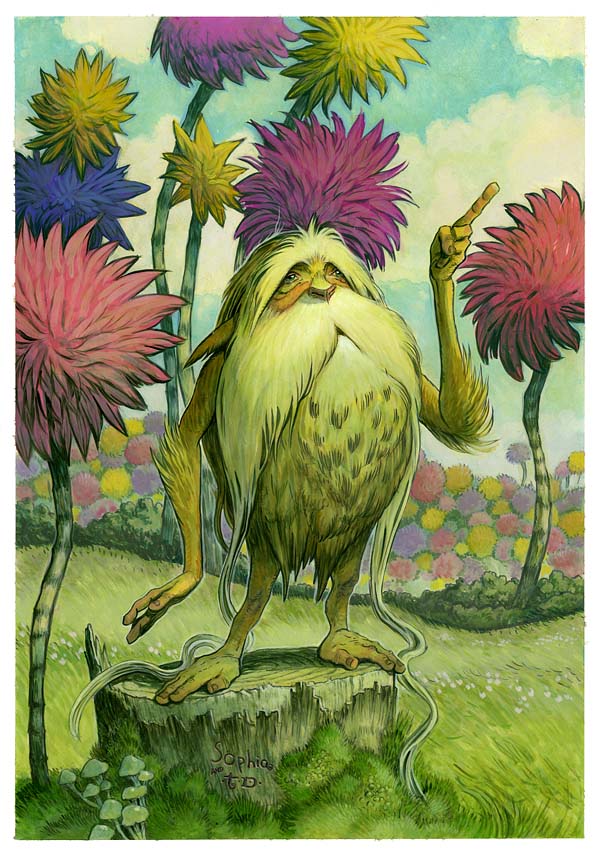 600x856 Unless Tony Diterlizzi - Lorax Painting