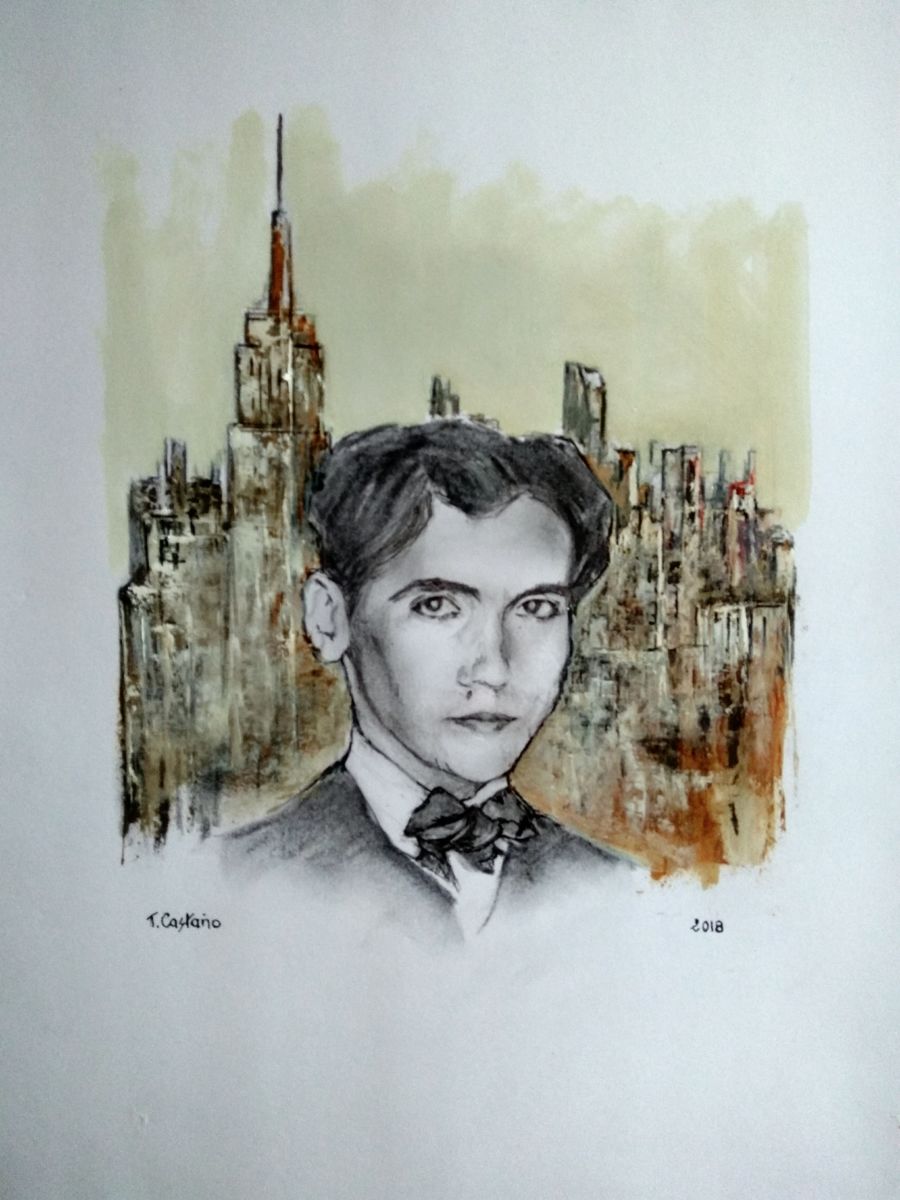 900x1200 Garcia Lorca En New York - Lorca Painting