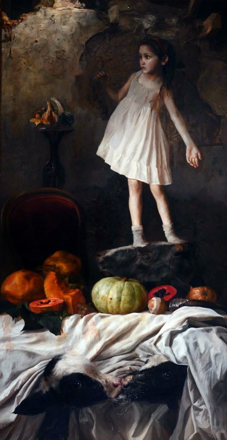 736x1425 The Paintings Of Children's Nightmares By Guillermo Lorca - Lorca Painting