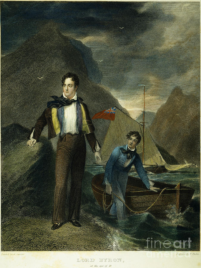 675x900 Lord Byron Photograph By Granger - Lord Byron Painting