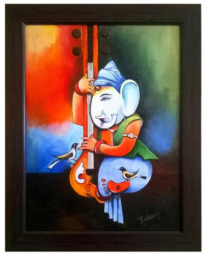 401x500 Lord Ganesh Painting - Lord Ganesha Painting