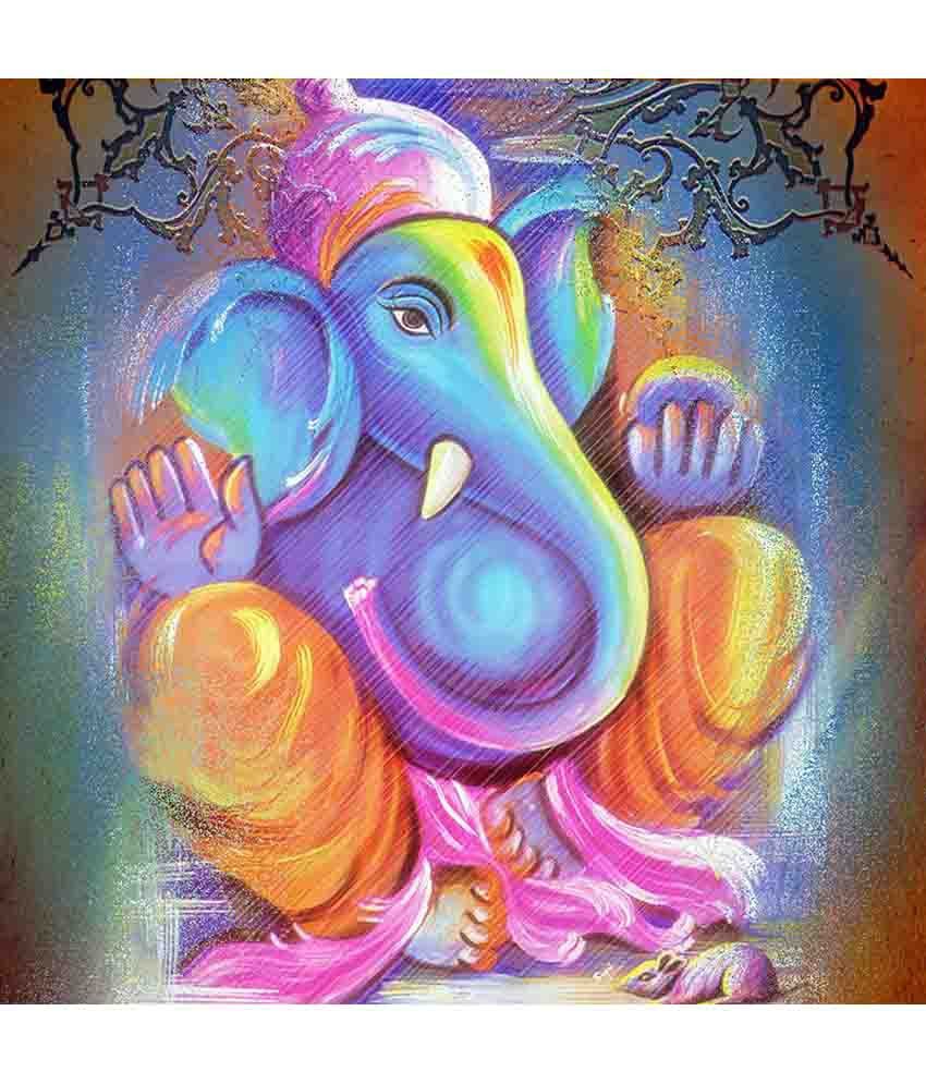 850x995 Art Factory Lord Ganesha Canvas Painting Religious Painting Buy - Lord Ganesha Painting