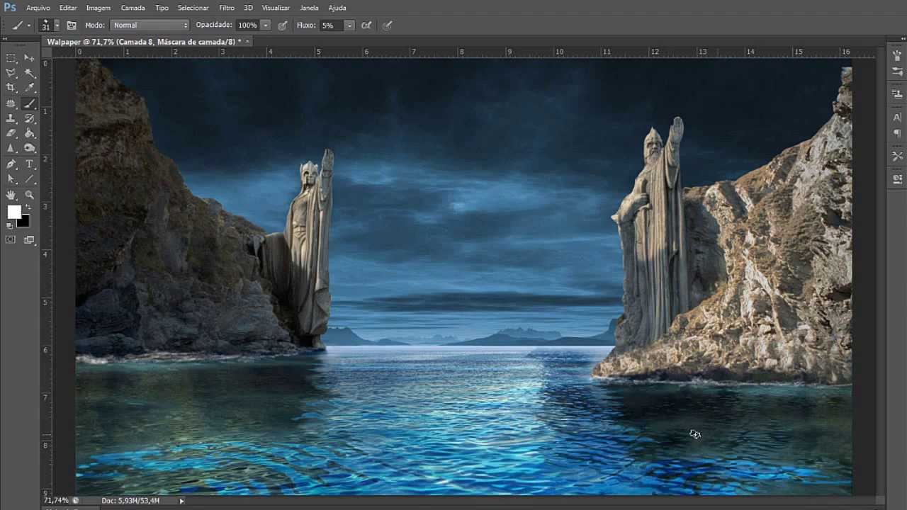1280x720 Photoshop Cs6 - Lord Of The Rings Painting