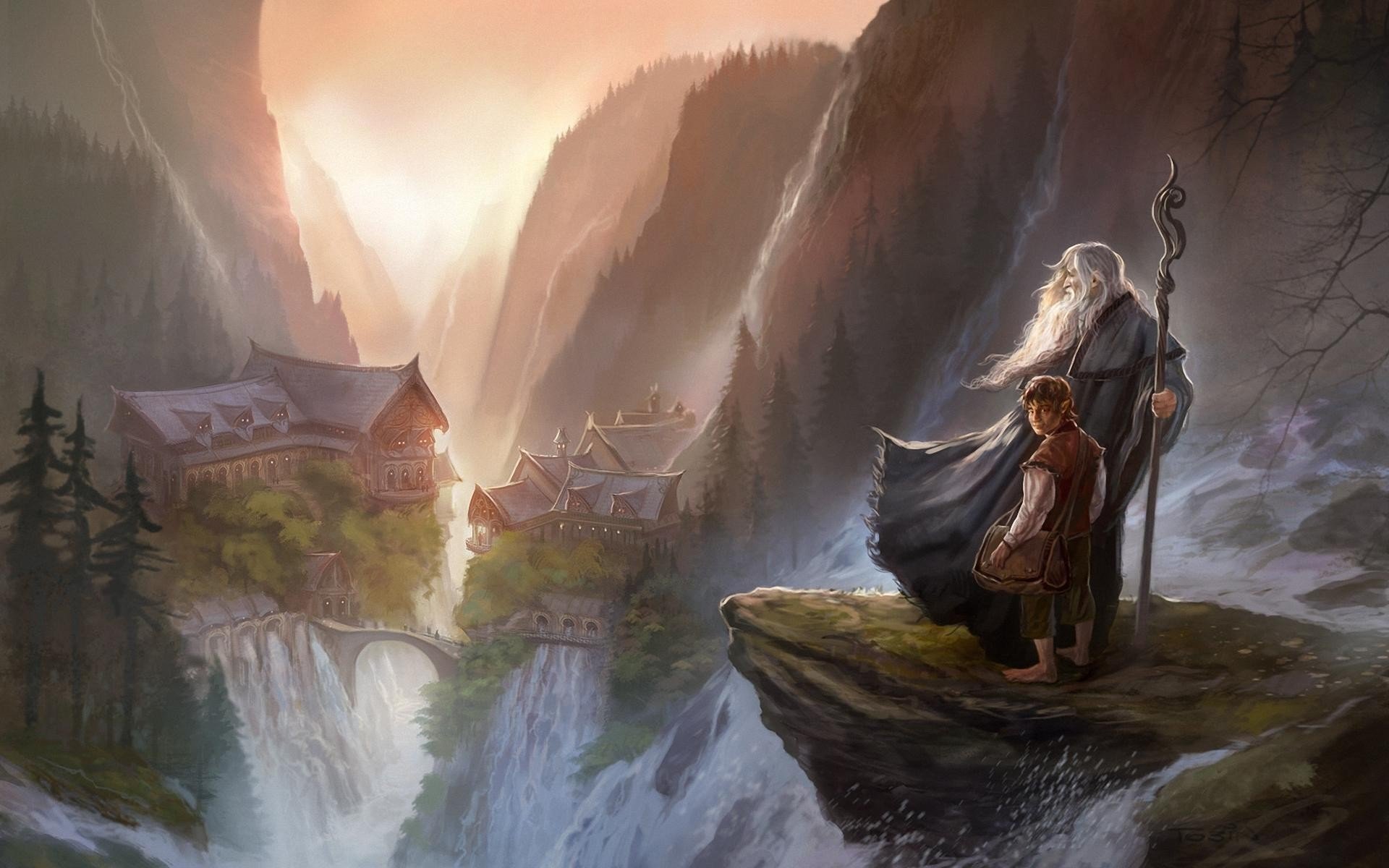 1920x1200 The Lord Of Rings Painting - Lord Of The Rings Painting