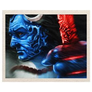 300x300 Mesleep Lord Shiva Theme Cotton Canvas Painting Paintings - Lord Shiva Painting