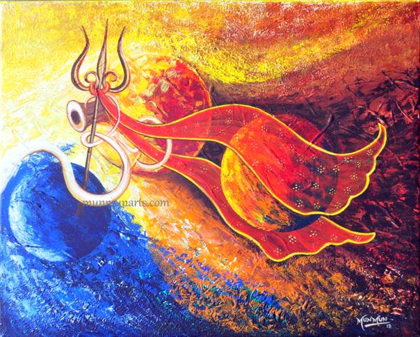 604x484 Munmun Prasad On Twitter - Lord Shiva Painting