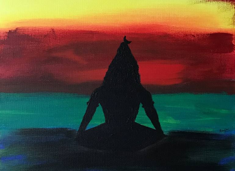 770x561 Saatchi Art Lord Shiva Painting By Ranjani Raghavan - Lord Shiva Painting