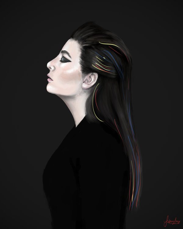 600x750 Lorde Digital Painting By Febrianarsy - Lorde Painting