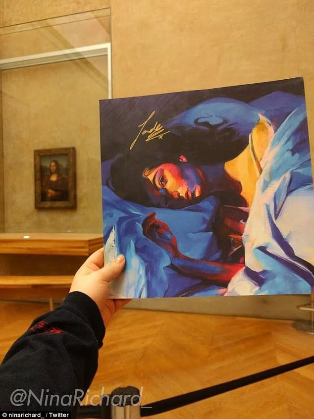 634x846 Fan Sneaks Lorde's Record Into The Louvre In Paris Daily Mail Online - Lorde Painting