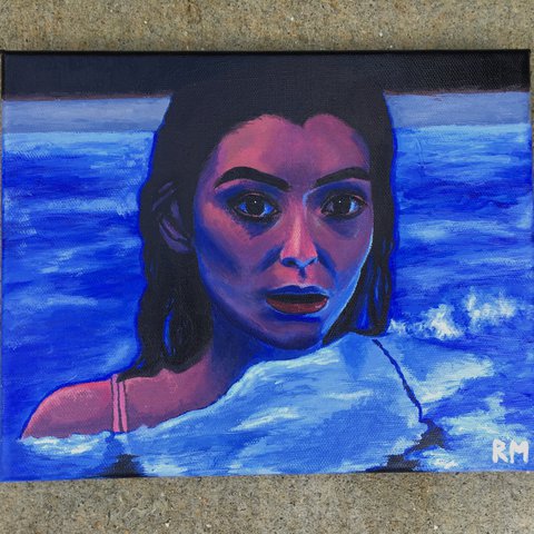 480x480 This Fan Art Of Lorde Is Inspired By A Photo Shoot Of Her I - Lorde Painting
