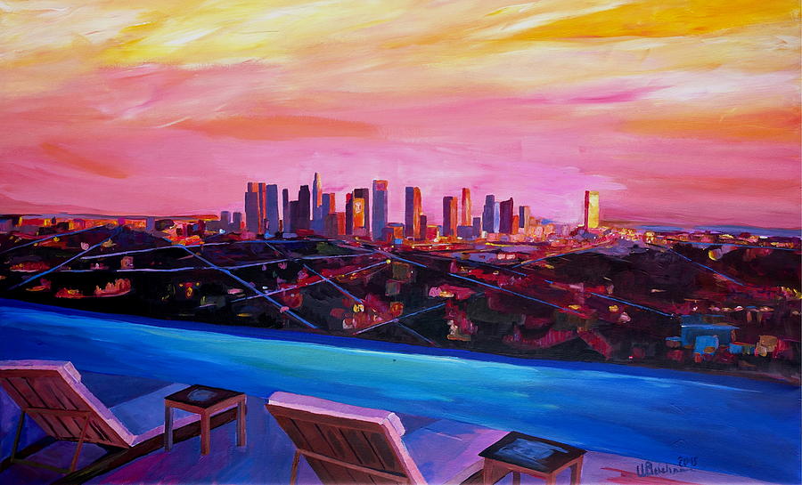 Los Angeles Painting At PaintingValley Com Explore Collection Of Los   Los Angeles Painting 15 